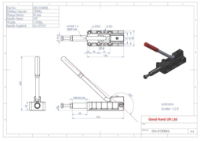 GH-31200HL Long Handled Push Pull Clamp Plunger Stroke 50mm Size 1200Kg