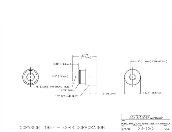 3/4" Aluminum Adjustable Air Amplifier Kit