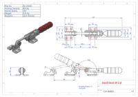 GH-40400 Hook Toggle Clamp with Latch Plate Size 400Kg