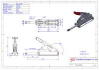 Toggle clamp drawing