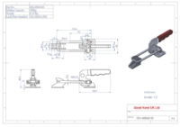 GH-40840-SS Stainless Steel Toggle Latch Clamp Size 400Kg