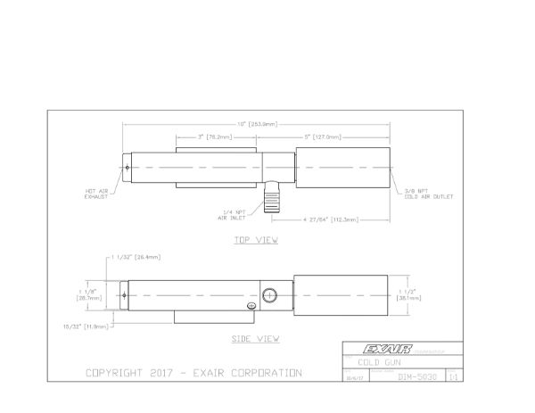 Cold Gun System Magnet Base Two Cold Outlets High Power