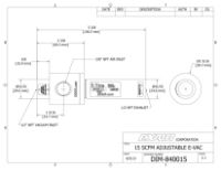 Adjustable E-Vac Only Porous & Non Porous Use 15.4 CFM