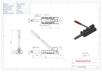 GH-32500HL Long Handled Push Pull Clamp Plunger Stroke 75mm Size 2500Kg