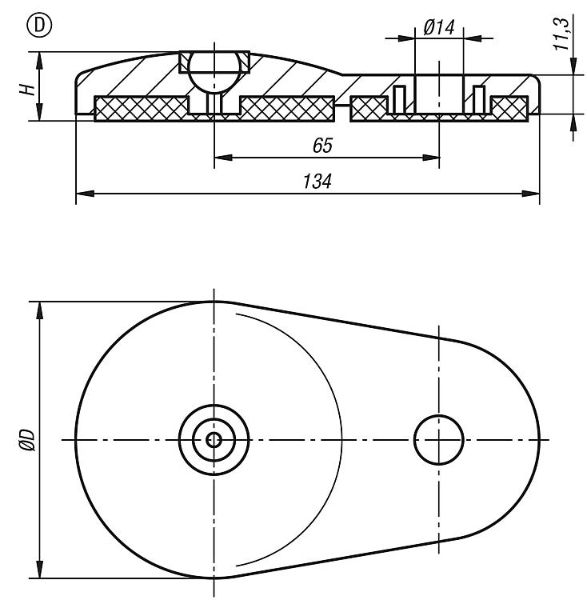 Extended Swivel foot plate