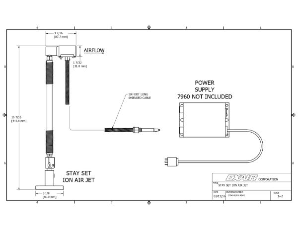 Gen 4 Stay Set Ion Air Jet With Power Supply