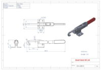 GH-43810 Hook Toggle Clamp Optional Latch Plate Size 450Kg