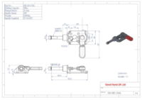 GH-301-CML Push Pull Clamp Left Hand 16mm Size 45Kg