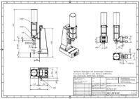 Pneumatic Press 8.5KN 60mm Stroke Dimension B 60-285mm