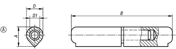 Weldable Hinges Form A drawing