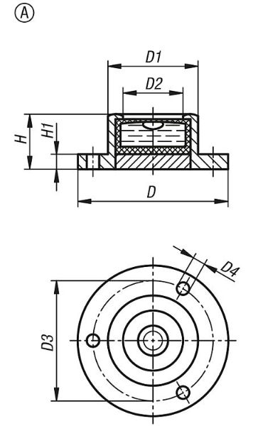 K1154 Bullseye Levels In Frame Form A Drawing