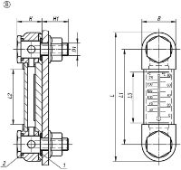 K0445 Oil Level Gauge With Thermometer