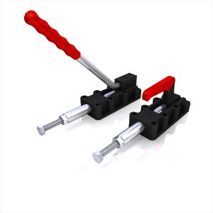 Heavy duty toggle clamps with long and short handles