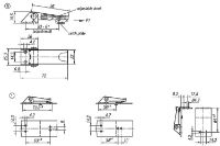 Stainless Steel Adjustable Screw Latch No Lock Length 72mm Dimensions