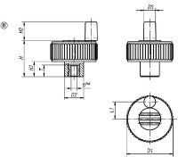 Knurled knobs with grip