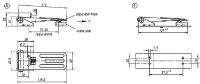 115mm Stainless Steel Adjustable Screw Latch with Padlock Ring Dimensions