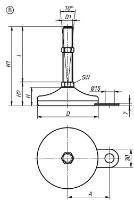 Levelling feet