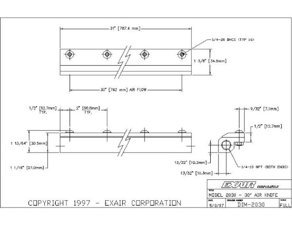 30" Air Knife Kit