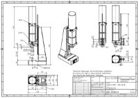 Pneumatic Press 8.5KN 80mm Stroke Dimension B 65-350mm