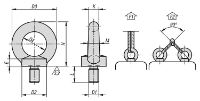 K0767 Lifting Eye Bolts