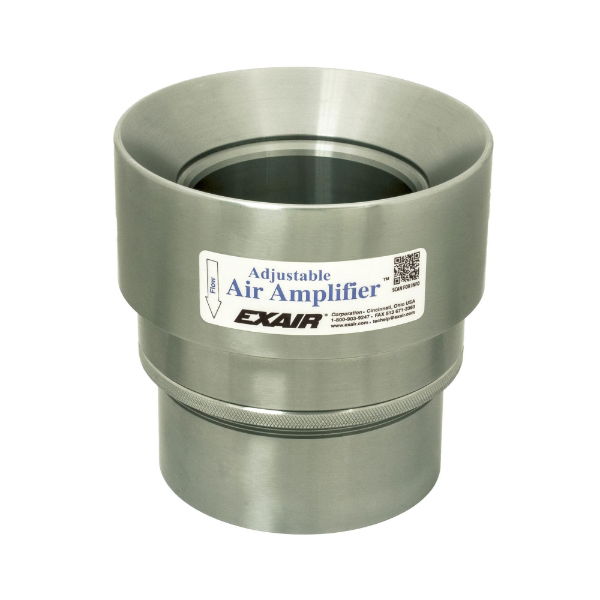 Adjustable Air Amplifier In Stainless Steel 77mm Bore