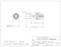 Super Air Nozzle In Zinc Alloy 1/2" BSP Force 1497g