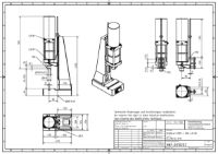 Pneumatic Press 8.5KN 40mm Stroke Dimension B 65-350mm