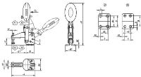 Vertical Toggle clamp WIth Lock Stainless Steel Drawing