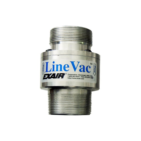 Threaded Line Vac In Aluminium For 2" Pipe