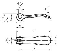 Stainless Steel cam lever