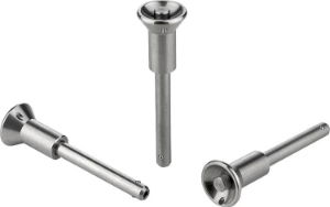 K0791 Ball Lock Pins with Mushroom Knob for 8mm Holes, Good Hand UK 