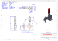 GH-12130-SS stainless steel vertical flat base toggle clamp 227Kg