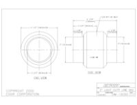 Light Duty Aluminium Line Vac For 3" Pipe 70mm Bore