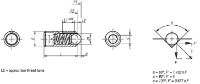 Kipp Stainless Steel Spring Plunger - High Spring Force, Technical Drawing, Good Hand UK