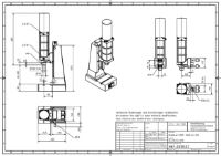 Pneumatic Press 13KN 40mm Stroke Dimension B 60-285mm