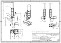 Pneumatic Press 13KN 60mm Stroke Dimension B 60-285mm