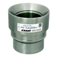 Adjustable Air Amplifier In Aluminium 56mm Bore