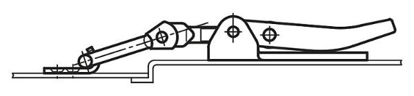 Stainless Steel Catch Plate for GH-50.1421122 Latches Diagram