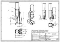 Pneumatic Press 8.5KN 60mm Stroke Dimension B 58-243mm