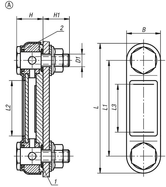 K0444 Oil Level Gauge Without Thermometer