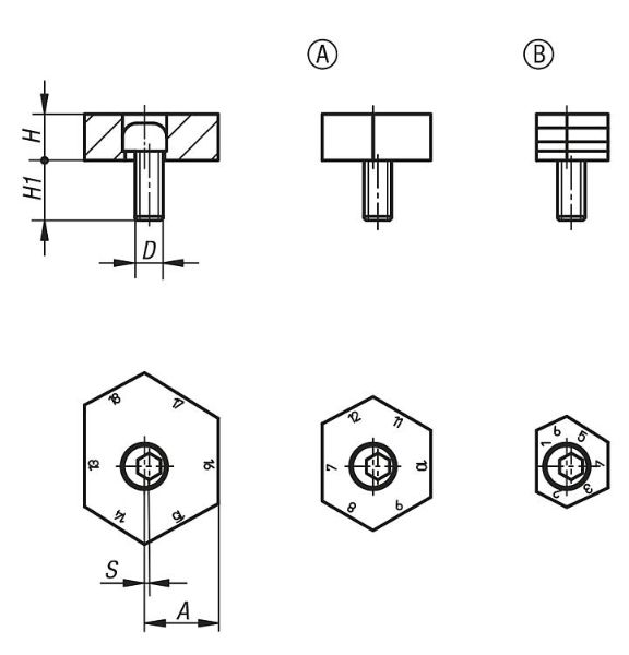 Hexagon fixture clamp