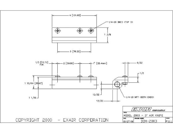 3" Air Knife Kit