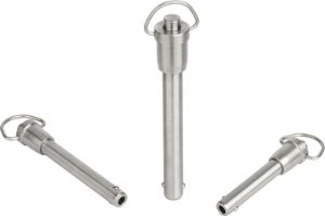 K0746 Ball Locking Pins with Grip Ring Hole 12mm, Good Hand UK 