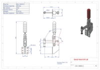 GH-13003-C 300Kg side mounting vertical toggle clamp