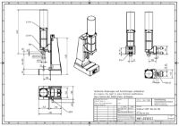 Pneumatic Press 8.5KN 80mm Stroke Dimension B 60-285mm