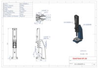 Pneumatic Toggle Press Plunger Stroke 50mm Size 2500Kg